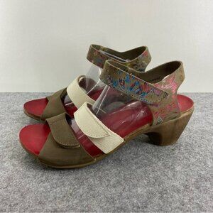 Loints of Holland Timeless Comfort Heeled Leather Sandal Women’s Size 41 / US 10
